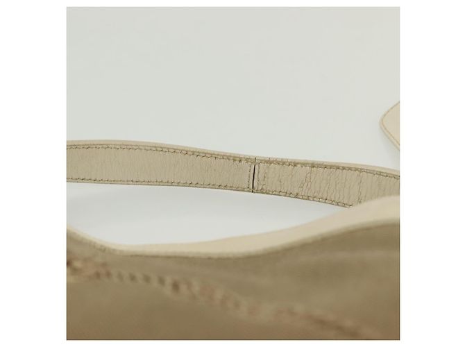 PRADA Schultertasche aus Canvas Beige Silber Authentisch 138851 - Ansicht 8