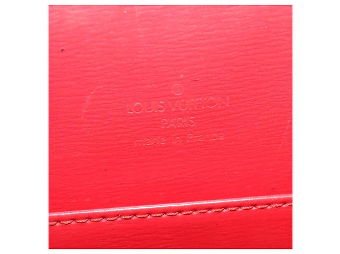 LOUIS VUITTON Epi Capuchin Schultertasche Rot M52347 LV Auth 139777 - Ansicht 18