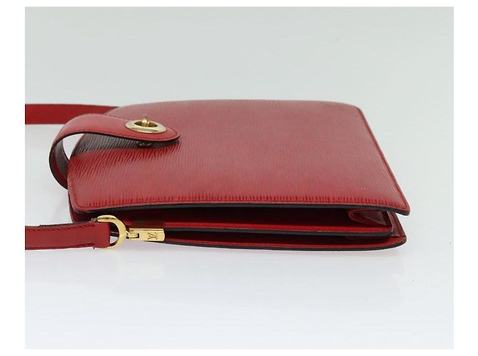 LOUIS VUITTON Epi Capuchin Schultertasche Rot M52347 LV Auth 139777 - Ansicht 3
