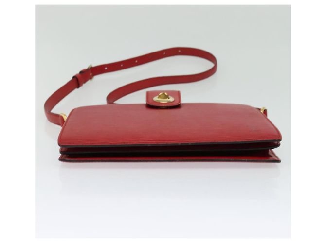 LOUIS VUITTON Epi Capuchin Schultertasche Rot M52347 LV Auth 139777 - Ansicht 5