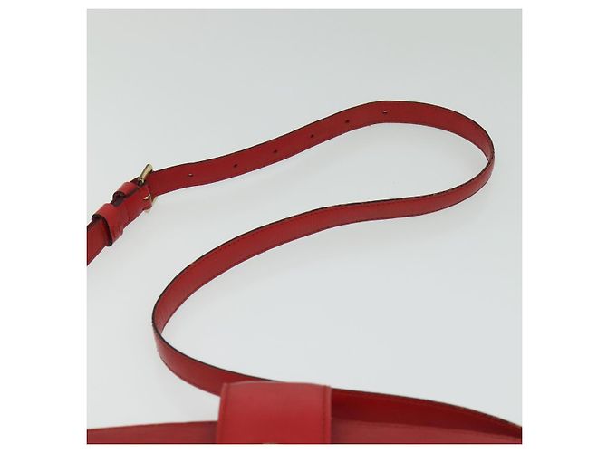 LOUIS VUITTON Epi Capuchin Schultertasche Rot M52347 LV Auth 139777 - Ansicht 8