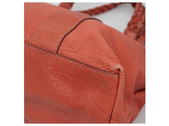 Gucci Bamboo Tote Bag Leder Rot Silber 232947 Auth 139547 - Ansicht 15