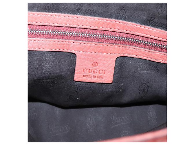 Gucci Bamboo Tote Bag Leder Rot Silber 232947 Auth 139547 - Ansicht 18