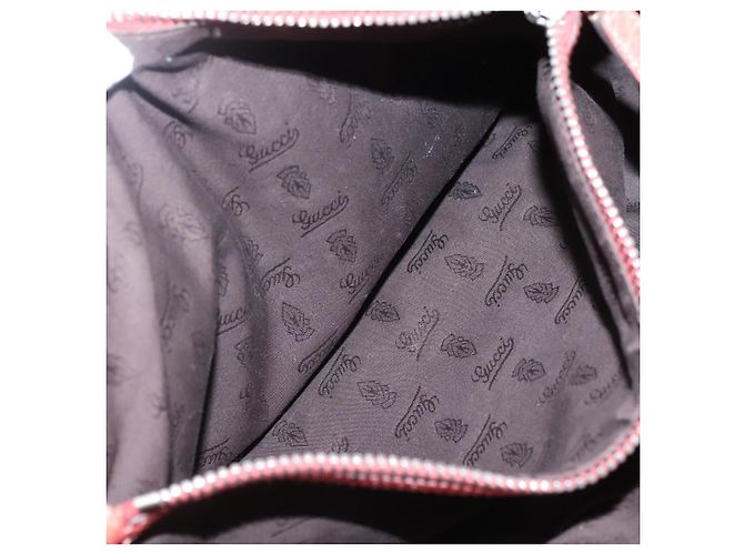 Gucci Bamboo Tote Bag Leder Rot Silber 232947 Auth 139547 - Ansicht 22