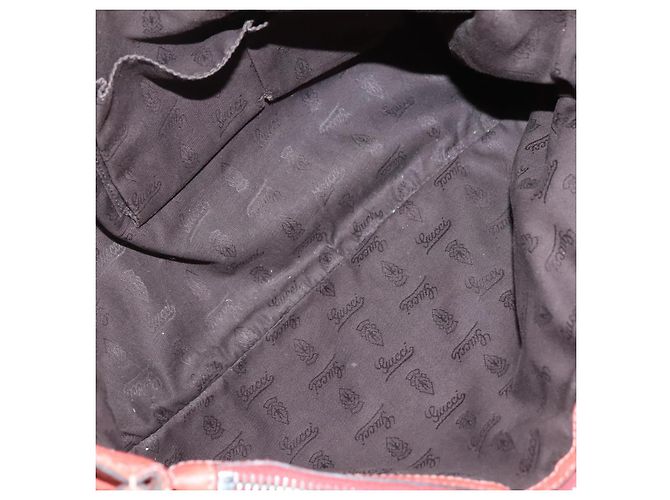 Gucci Bamboo Tote Bag Leder Rot Silber 232947 Auth 139547 - Ansicht 23