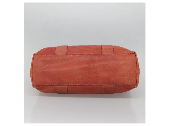Gucci Bamboo Tote Bag Leder Rot Silber 232947 Auth 139547 - Ansicht 5