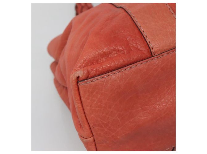 Gucci Bamboo Tote Bag Leder Rot Silber 232947 Auth 139547 - Ansicht 9