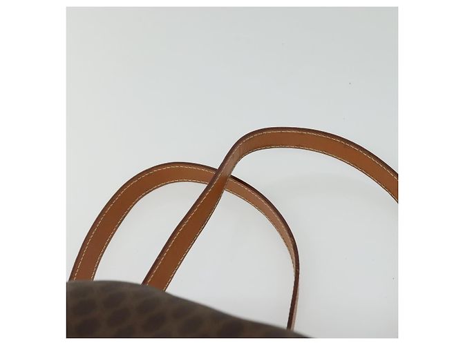 Céline CELINE Macadam Canvas Backpack PVC Leather Brown Gold Auth yk19307 Golden - view 15
