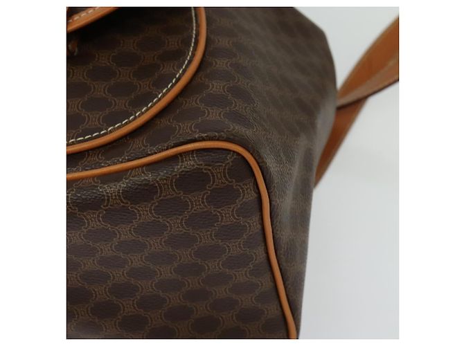 Céline CELINE Macadam Canvas Backpack PVC Leather Brown Gold Auth yk19307 Golden - view 17