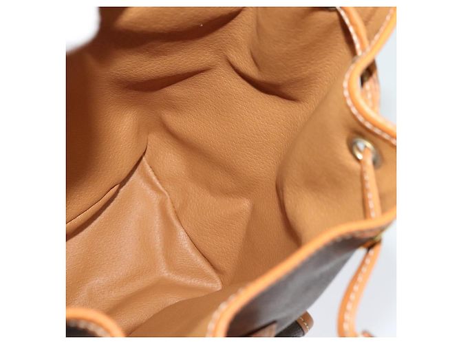 Céline CELINE Macadam Canvas Backpack PVC Leather Brown Gold Auth yk19307 Golden - view 20