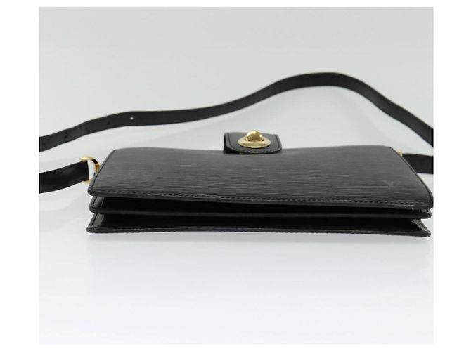 LOUIS VUITTON Borsa a Spalla Capuchin Epi Nera M52342 LV Auth ep10154 Nero - vista 5