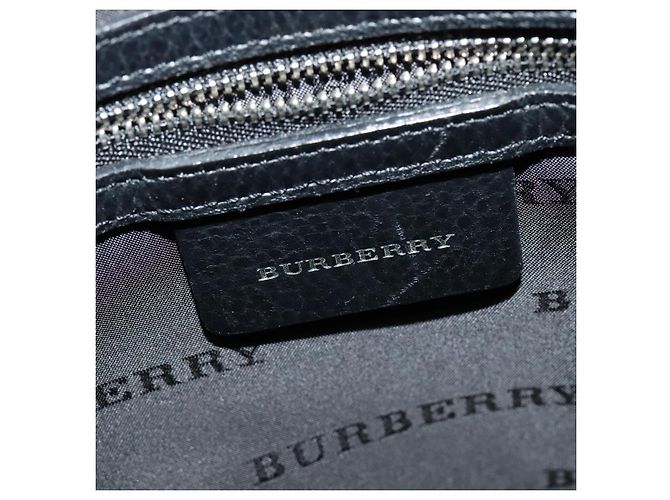 Burberry Bolso de Hombro Nova Check de Nailon Beige Plata Auth BA4461 - vista 10