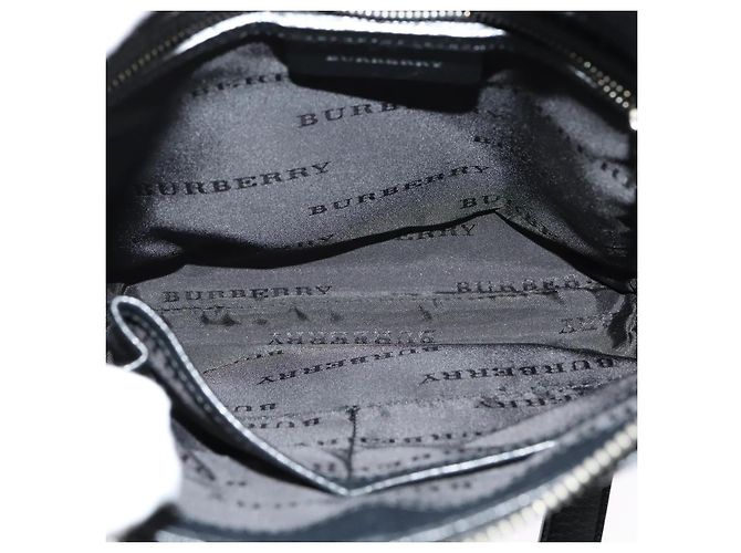 Burberry Bolso de Hombro Nova Check de Nailon Beige Plata Auth BA4461 - vista 11