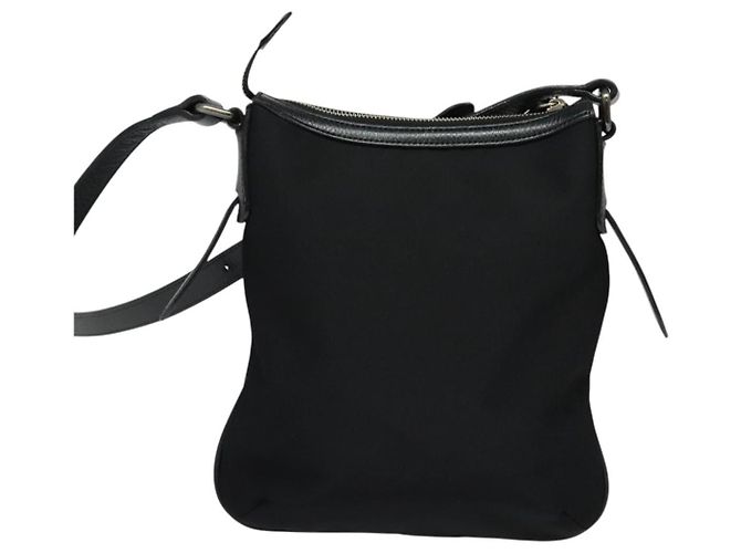 Burberry Bolso de Hombro Nova Check de Nailon Beige Plata Auth BA4461 - vista 2