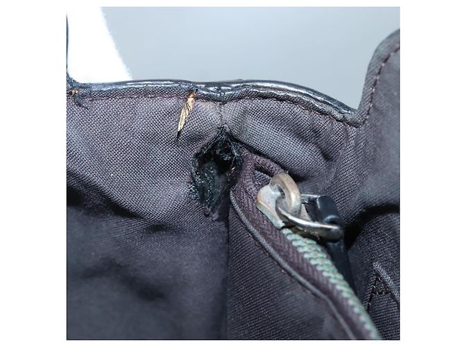 Borsa a mano FENDI in pelle nera argento Auth bs28905 Nero - vista 11
