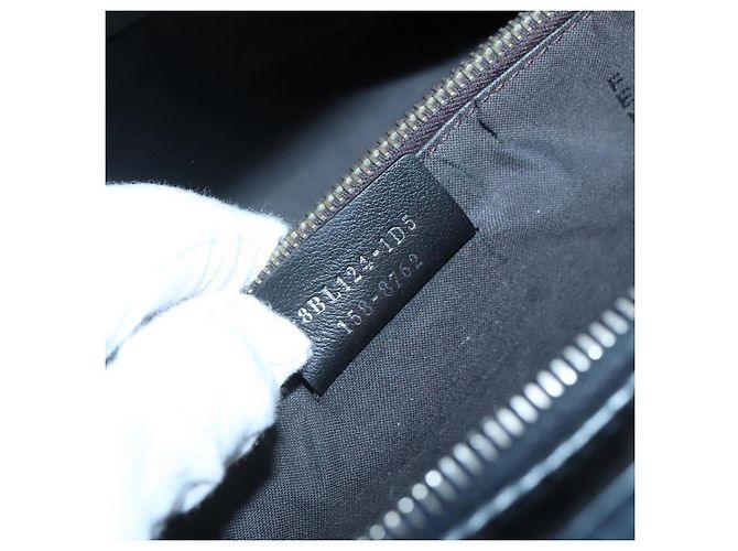 Borsa a mano FENDI in pelle nera argento Auth bs28905 Nero - vista 12