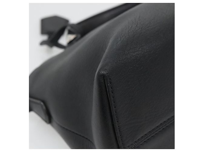 Borsa a mano FENDI in pelle nera argento Auth bs28905 Nero - vista 15