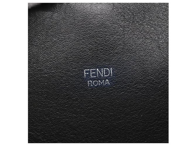 Borsa a mano FENDI in pelle nera argento Auth bs28905 Nero - vista 18