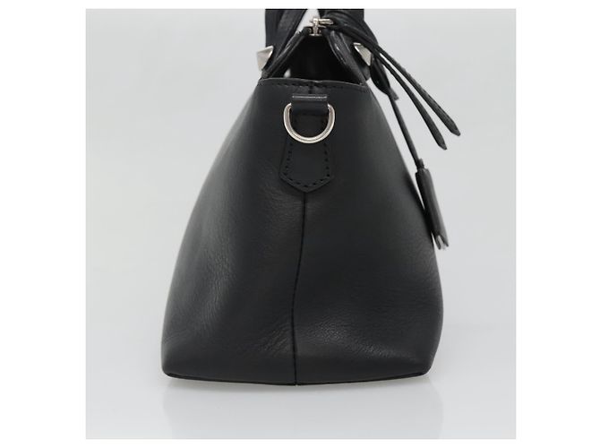 Borsa a mano FENDI in pelle nera argento Auth bs28905 Nero - vista 3