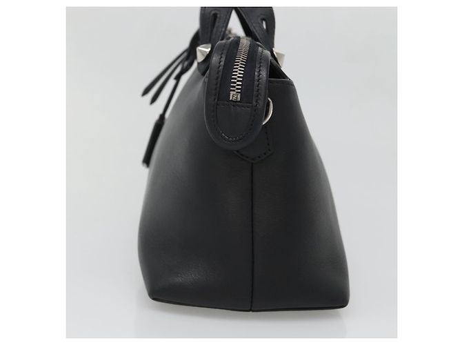 Borsa a mano FENDI in pelle nera argento Auth bs28905 Nero - vista 4