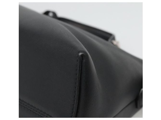 Borsa a mano FENDI in pelle nera argento Auth bs28905 Nero - vista 8