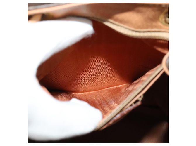 Céline CELINE Macadam Canvas Backpack PVC Leather Brown Gold Auth hk2918 Golden - view 22