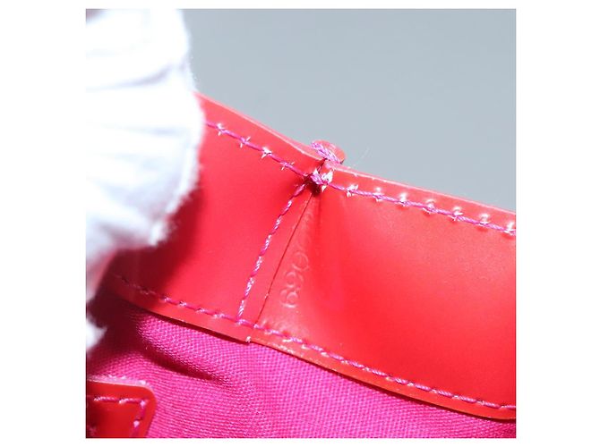 LOUIS VUITTON Borsa a Mano Wilshire PM Monogram Vernis Rose Pop M93643 Auth 139915 Rosa - vista 12