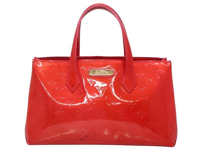 LOUIS VUITTON Borsa a Mano Wilshire PM Monogram Vernis Rose Pop M93643 Auth 139915 Rosa - vista 13