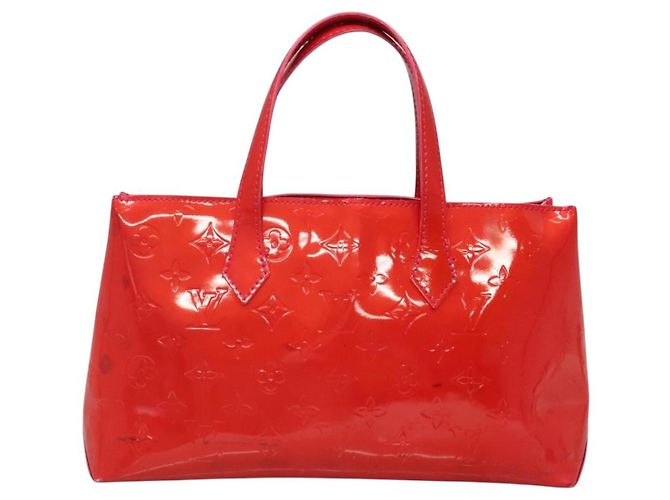 LOUIS VUITTON Borsa a Mano Wilshire PM Monogram Vernis Rose Pop M93643 Auth 139915 Rosa - vista 2
