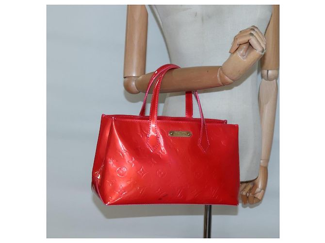 LOUIS VUITTON Borsa a Mano Wilshire PM Monogram Vernis Rose Pop M93643 Auth 139915 Rosa - vista 23