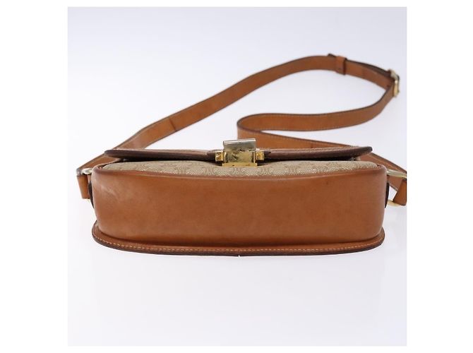 Céline Borsa a Spalla in Tela Macadam CELINE Beige Oro Auth ep10178 D'oro - vista 5