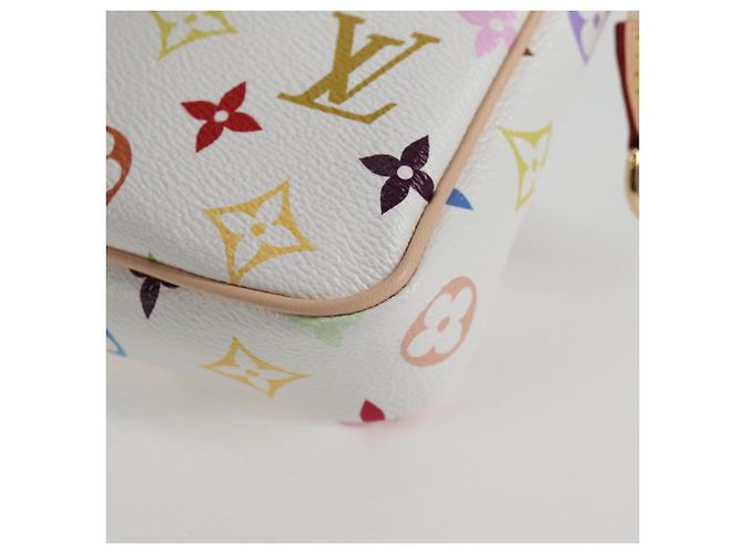 LOUIS VUITTON Pochette Pouch Monogram Multicolore LV �~ TM M13404 Auth 138997S Bianco - vista 14