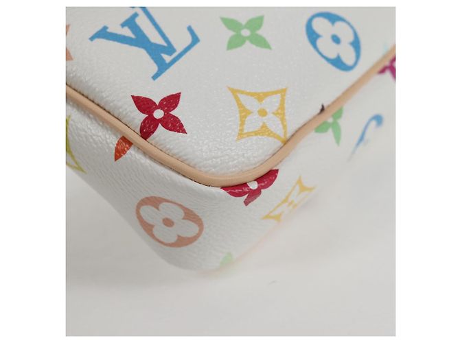 LOUIS VUITTON Pochette Pouch Monogram Multicolore LV �~ TM M13404 Auth 138997S Bianco - vista 15