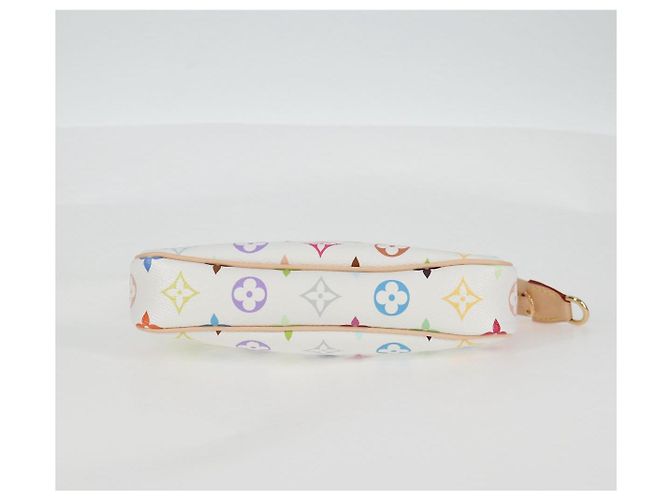 LOUIS VUITTON Pochette Pouch Monogram Multicolore LV �~ TM M13404 Auth 138997S Bianco - vista 6