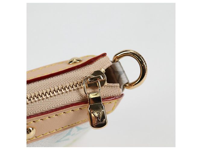 LOUIS VUITTON Pochette Pouch Monogram Multicolore LV �~ TM M13404 Auth 138997S Bianco - vista 9