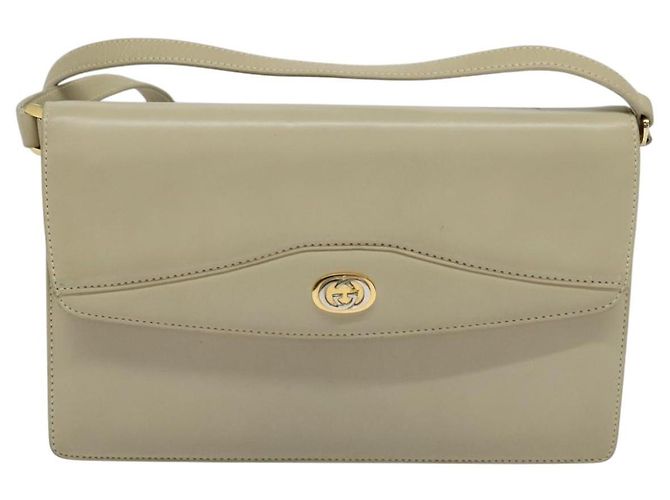Borsa a Spalla in Pelle Beige Oro GUCCI 004 406 0105 Auth BA4936 D'oro - vista 13