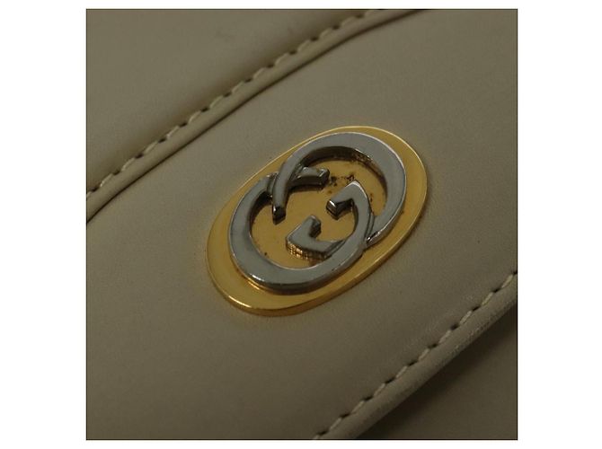 Borsa a Spalla in Pelle Beige Oro GUCCI 004 406 0105 Auth BA4936 D'oro - vista 18
