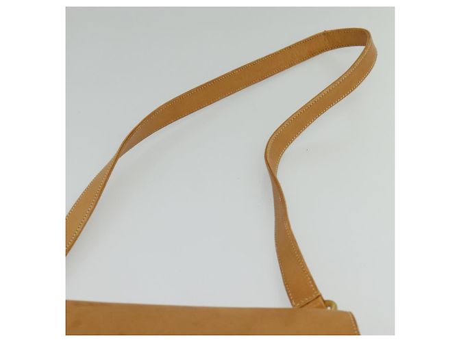 Borsa a Spalla in Pelle Beige Oro GUCCI Auth hk2913 D'oro - vista 14