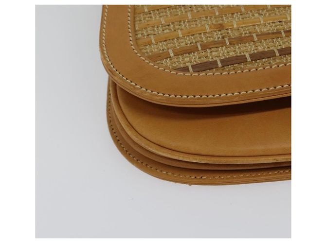 Borsa a Spalla in Pelle Beige Oro GUCCI Auth hk2913 D'oro - vista 15
