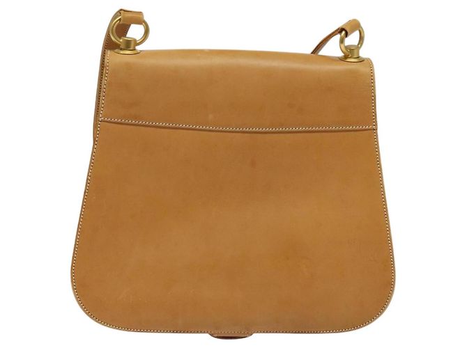Borsa a Spalla in Pelle Beige Oro GUCCI Auth hk2913 D'oro - vista 2