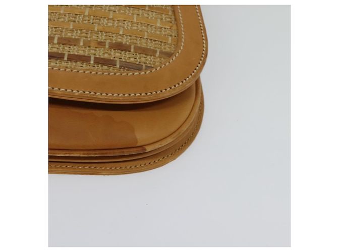 Borsa a Spalla in Pelle Beige Oro GUCCI Auth hk2913 D'oro - vista 9