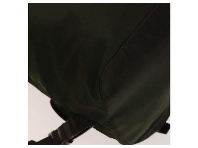 PRADA Backpack Nylon Khaki Silver Auth ki5908 Silvery - view 19