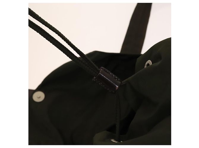 PRADA Backpack Nylon Khaki Silver Auth ki5908 Silvery - view 21