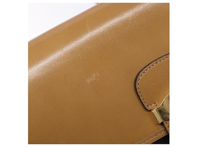 Borsa a spalla in tela a nido d'ape PVC nera e dorata Auth BA4862 Christian Dior Nero D'oro - vista 10