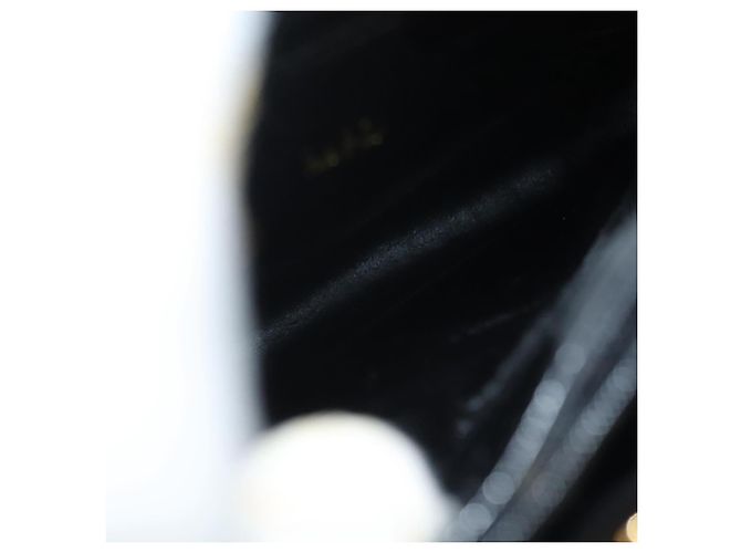 Borsa a mano in pelle nera e oro GUCCI Bamboo 002 2122 0260 Auth ep10191 Nero D'oro - vista 19