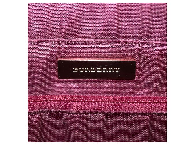 Borsa Tote Nova Check Burberry Canvas Beige Oro Auth BA5105 D'oro - vista 11