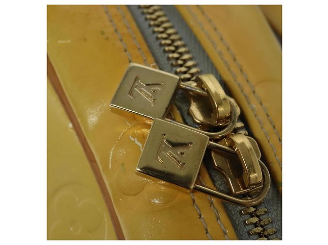 LOUIS VUITTON Borsa a spalla Wooster Monogram Vernis Grigio M91036 LV Auth 139931 - vista 10