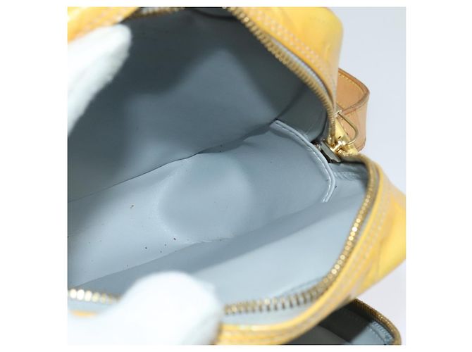 LOUIS VUITTON Borsa a spalla Wooster Monogram Vernis Grigio M91036 LV Auth 139931 - vista 18