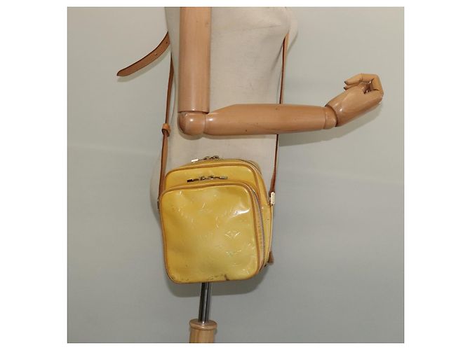 LOUIS VUITTON Borsa a spalla Wooster Monogram Vernis Grigio M91036 LV Auth 139931 - vista 22