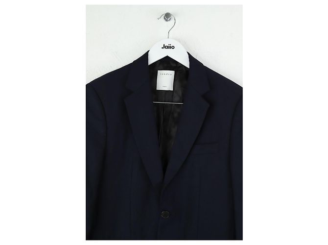 Sandro Chaqueta de lana azul - vista 2
